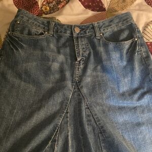 Classic Blue Denim Skirt
